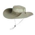 Cappello da sole kaki outdoor con mesh traspirante, cordino e ricamo JG sport - verde chiaro