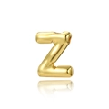 Macro shot of 18K gold plated puffer 3D letter Z pendant with polished finish - Letter Z (Pendant)