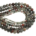 Natural dragon blood stone round loose beads in various sizes for DIY jewelry making - African Blood Stone / 4mm Approx 93pcs