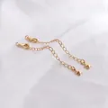 14K gold filled extension chain with lobster clasp and solid star pendant for DIY jewelry - 14K Gold Plated Star Style