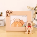 Cadre photo créatif beige Capybara avec décoration de figurine 3D pour le bureau - Beige [Capybara Horizontal] / 7 Pouces (12.4*17.8cm)