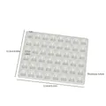 Silicone mold with 26 alphabet padlock shapes for DIY resin pendants and crafts - 26 Letters Lock-Single Hole