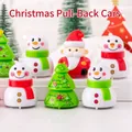 Christmas snowman and Santa Claus wind-up toy cars set for holiday gift distribution - Christmas Pull Back Car 1pc
