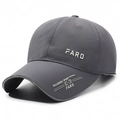 Dark grey quick-dry sports baseball cap featuring 3D FARD lettering and side logo design - Adjustable / Dark Gray