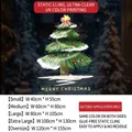 Christmas pine tree window static sticker in five sizes for festive glass door decor - Small (40*55CM)