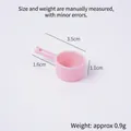 Mini pelle en plastique rose pour maison de poupée, accessoire miniature de 3,5cm - Cuillère à Eau à Manche Long (Petit) / Rose