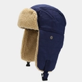 Colbacco invernale blu navy con fodera in finta pelle di pecora e fibbia regolabile - Taglia unica / Blu navy
