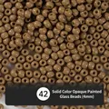 4mm khaki painted glass round beads for DIY jewelry making color 42 seeds - EU 42