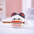 Creative panda cat desktop ornament with Promotion text and brown mallet handle - 3043 Lucky Cat