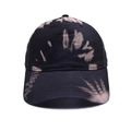 Casquette de baseball tie-dye noir vintage unisexe en toile de coton style streetwear - Noir Tie-dye