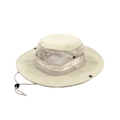 Chapeau de brousse extérieur beige avec mesh respirant et mentonnière réglable pour soleil - Taille Unique(58cm) / Blanc Cassé
