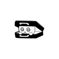 Spooky ghost in a black coffin enamel pin badge for Halloween accessory style - XZ3817-Coffin Ghost