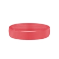 Athletic red ribbed sports headband with non-slip sweat-wicking texture for running - Coral Orange
