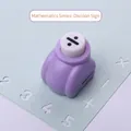 Purple DIY craft paper punch featuring mathematical division symbol for student stationery - Math Series: Division Sign