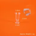 Miniatur Tulpen-Weinglas für Puppenhäuser aus klarem Harz, Maße 1,4 cm oben und 2,5 cm hoch - 3# Miniatur Tulpenbecher