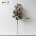 66cm Nordic Christmas wreath branch with pine cones and golden berries decoration - Eucalyptus Pine Cone Pick Large