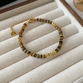 Gold-Coffee Tiger Eye Stone Bracelet