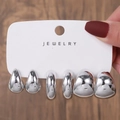 Silver Teardrop Ring Style (E0280-1)