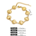 Bracciale dorato in acciaio inossidabile con ciondolo a conchiglia e catena regolabile - Conchiglia