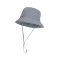 Sombrero de pescador gris acolchado para invierno con correa ajustable al mentón - Gris