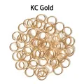 Bulk KC gold jump rings for DIY jewelry making and handmade metal connector loops - 1.2*10mm / KC Gold