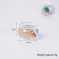 Miniature goldfish bowl figurine with koi and aquatic plants for desktop micro landscape - Red Gold Koi