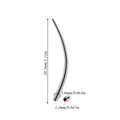 316L stainless steel curved piercing receiving needle with specific dimensions and sizing - Curved-1.2mm Thread 1.6mm Thickness