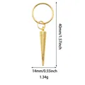 Technical view showing 40mm golden spike pendant dimensions and 1.34g product weight - Bullet