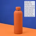 Gobelet à café en acier inoxydable orange mat 500ml avec détails de dimensions - Orange Cinabre (500ml)
