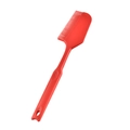 Red 2-in-1 heat-resistant silicone spatula and comb tool in sleek finish - Red Scraper Brush
