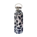 17oz leopard print rhinestone vacuum insulated tumbler with portable metal handle - Cow Pattern Black