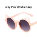 Occhiali da sole per bambini a orecchie di gatto rosa gelatina con lenti grigie - Rosa Gelatina / Grigio Sfumato