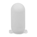 White leak-proof silicone sleeve for travel bottles, stretchable protective cover for toiletries - 6th Gen (Portable Tabs) / White