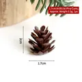 Miniature 2cm brown artificial pine cone decoration for festive Christmas crafts and wreaths - 1.7cm Artificial Pine Cone / 500g