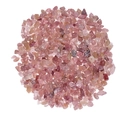 Natural irregular pink crystal crushed stone beads for DIY jewelry making - Strawberry Quartz