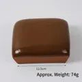 Realistic square brown PU foam slow rebound bread toy, 12.5cm size and 74g weight - Large Square Coffee Bread