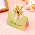 3D sunflower bouquet greeting card with 'Especially for you' text on pink background - Sunflower - Especially For You