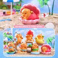 Summer beach theme Capybara blind box set with 6 regular and 1 hidden creative figures - Cool Summer - Whole Box 6pcs