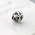 Vintage stainless steel spacer bead with embossed cross pattern for men jewelry making - Cross Pattern Style (KLJ9050-KJX)