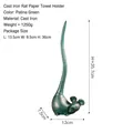 Porte-essuie-tout vertical en fonte vert rétro avec design décoratif queue de souris - Style de Souris Vert Rétro(7551)