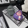 Silicone protective case for AirPods featuring Patrick Star design with UNBEAT hoodie - Patrick Star Hoodie + Carabiner / AirPods 1/2 Gen