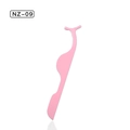 Pink ergonomic eyelash applicator tool NZ-09 for false lash precision placement - NZ-09 Pink
