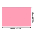 Pink silicone craft mat 60x40cm for resin art and heat resistant baking use - 60cmx40cm / Pink
