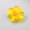 Realistic yellow hibiscus flower hair clip for beach vacation with high texture detail - Hibiscus / 9.5CM / Yellow