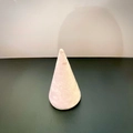 Pink velvet conical ring display stand with elegant gold base for jewelry showcase - Cone - Pink / Pink