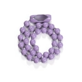 Purple painted metal ball chain connector for DIY jewelry and tag accessories - Purple