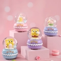 Cute SpongeBob and Patrick Star crystal snowball set with colorful macaron base - 45# Light Model / NO.59 Yellow Cartoon Sponge Style