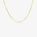 Chaîne de boîte élégante en argent sterling S925 avec une finition dorée minimaliste - Collier / Or 18K