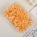 Vibrant orange preserved hydrangea petals in a transparent box for DIY floral crafts - 5g / Dark Champagne