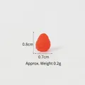 Fresa miniatura de resina para manualidades DIY, medidas 0.8cm por 0.7cm - Fresa Pequeña / 0.8cm / Rojo